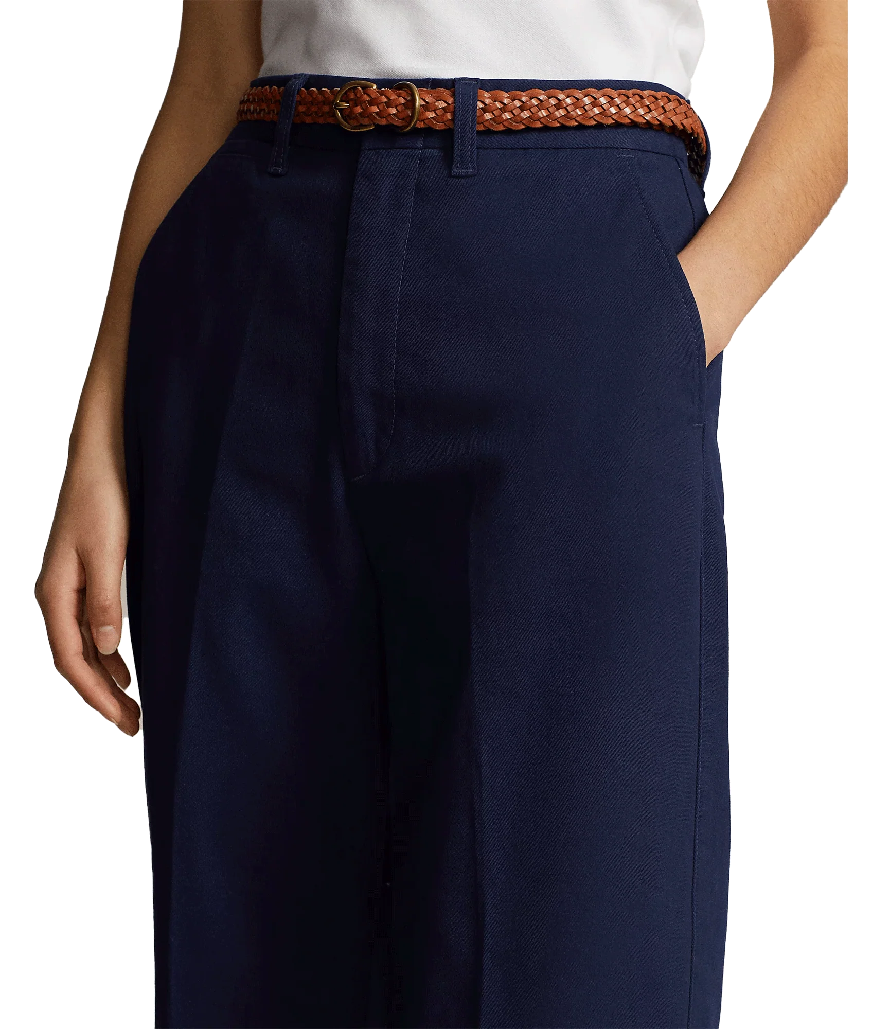 Chino Wide-leg Pant - Navy - Image 5