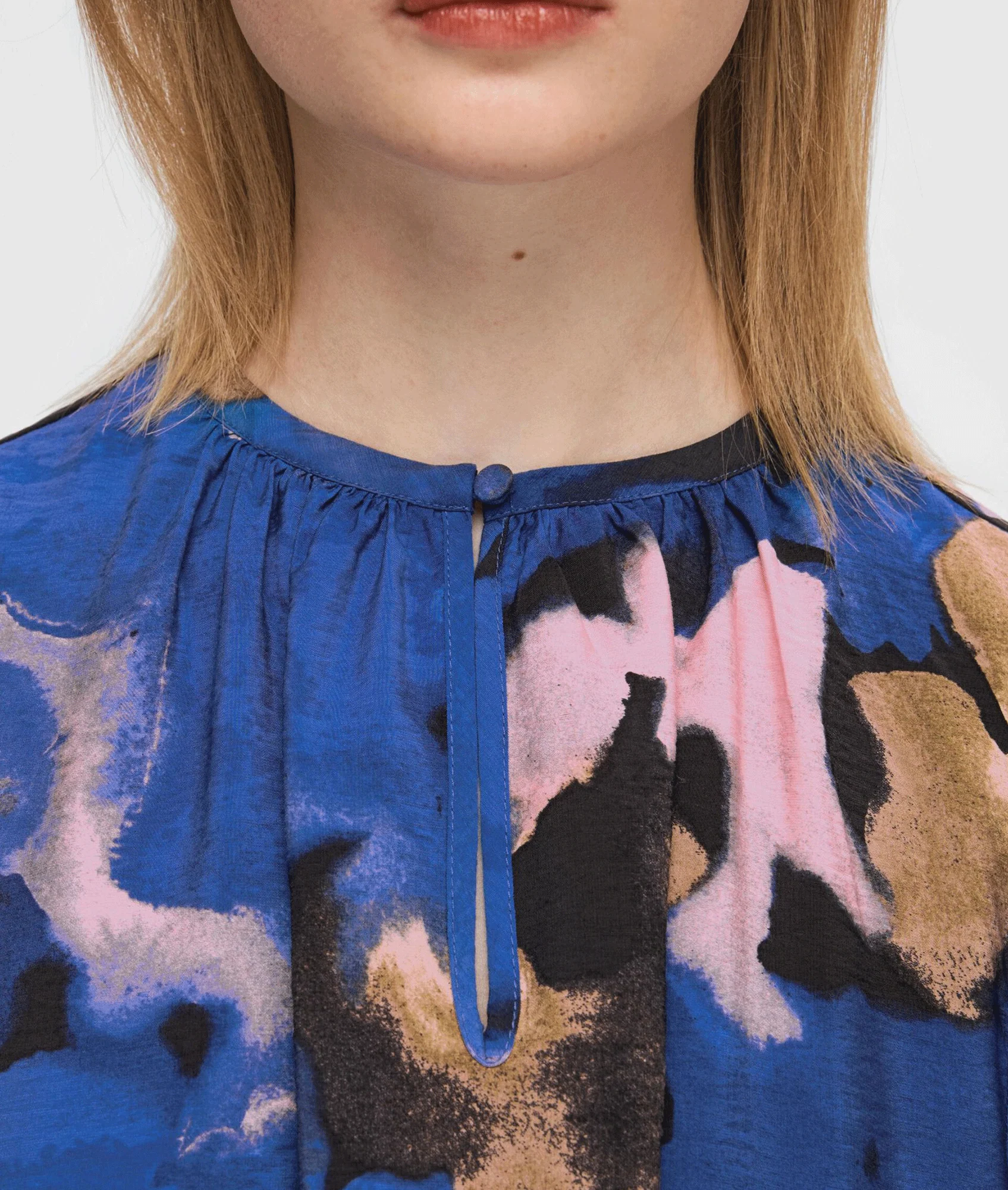 Printed Mini Dress - Dark Sapphire - Image 3
