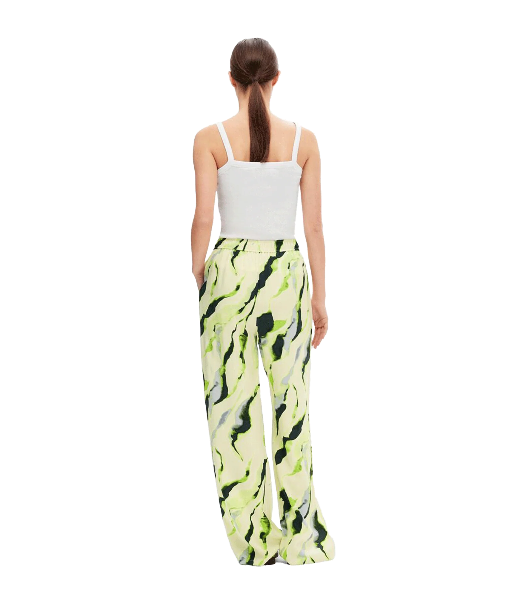 Printed Wide Leg Trousers - Multi - Image 4