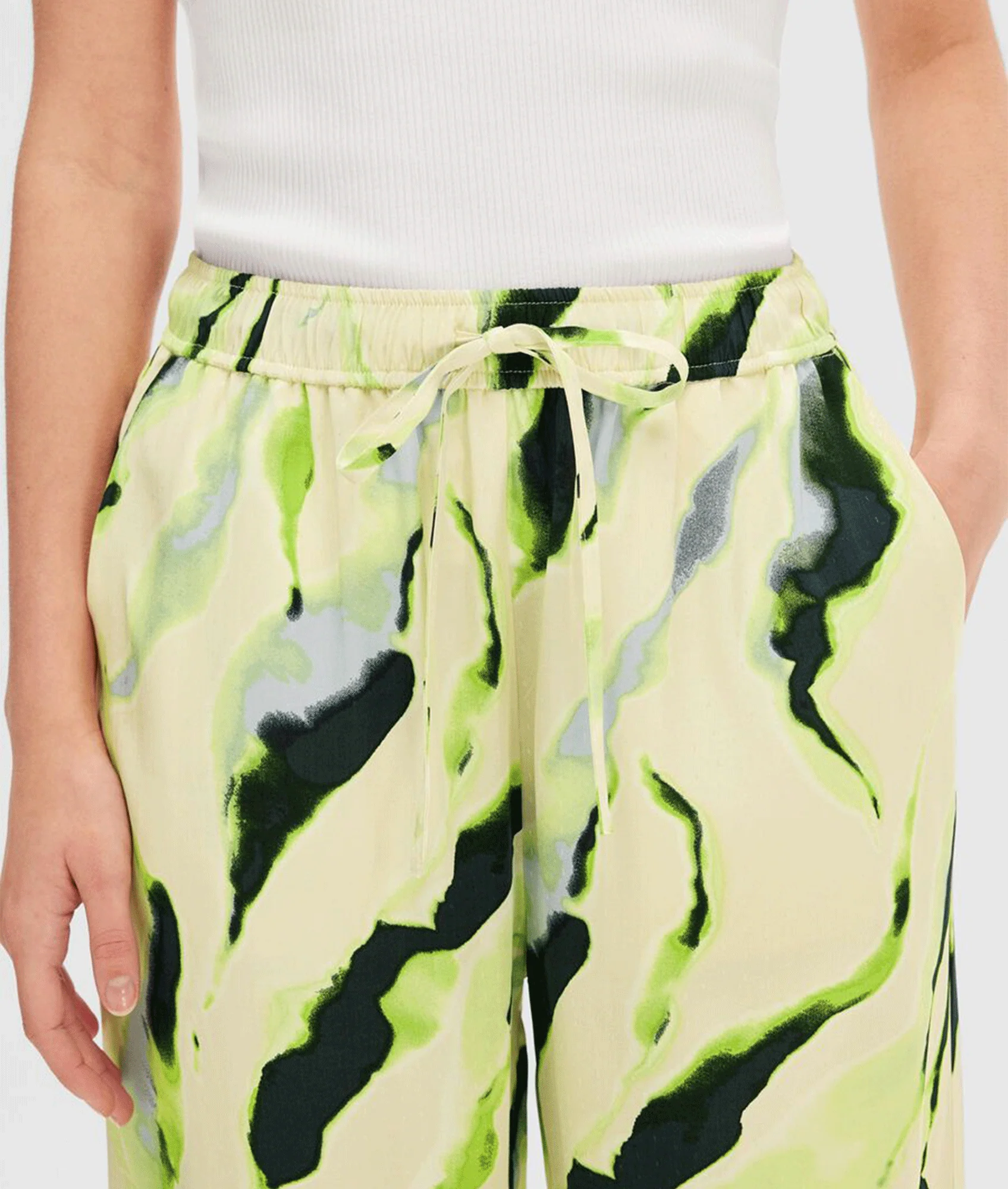 Printed Wide Leg Trousers - Multi - Image 6