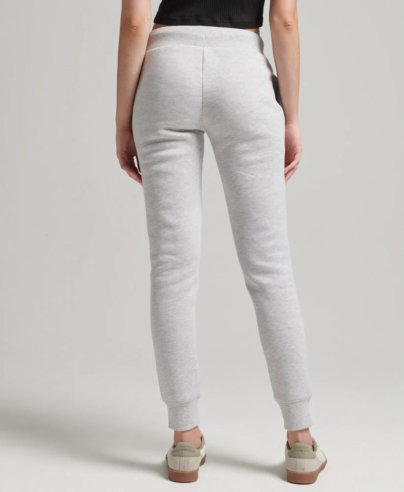 Organic Cotton Vintage Logo Embroidered Joggers - Grey - Image 2