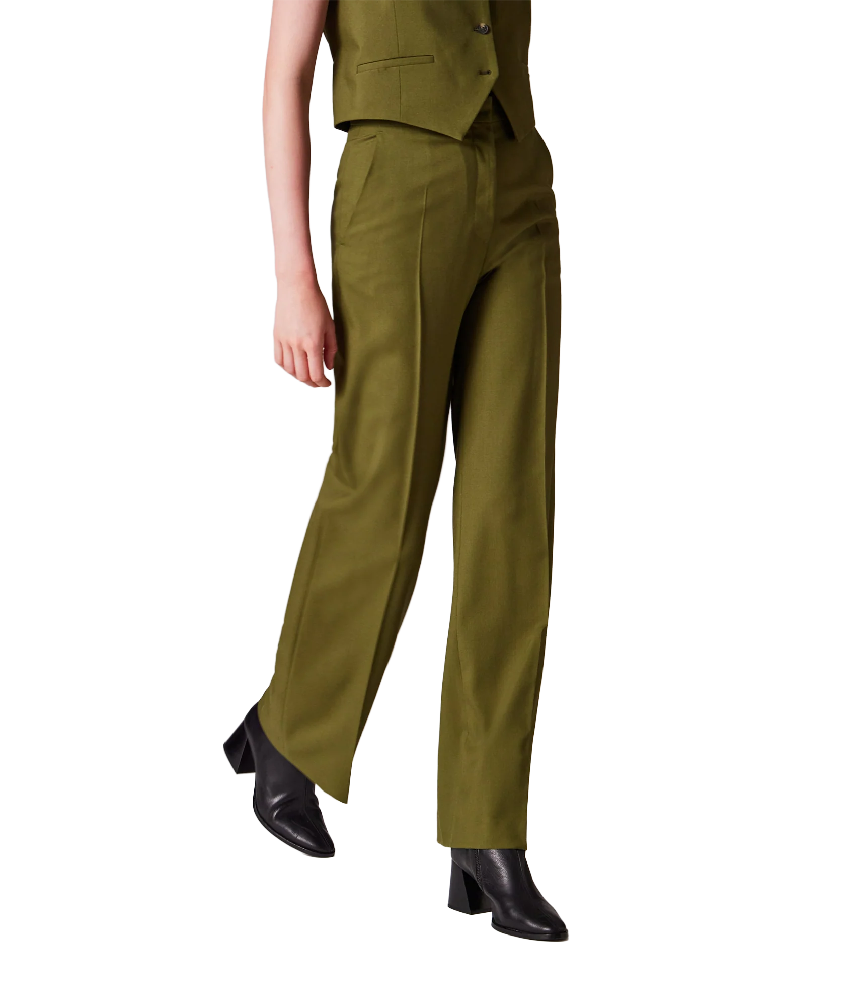 Womens Trousers - Green - Image 3