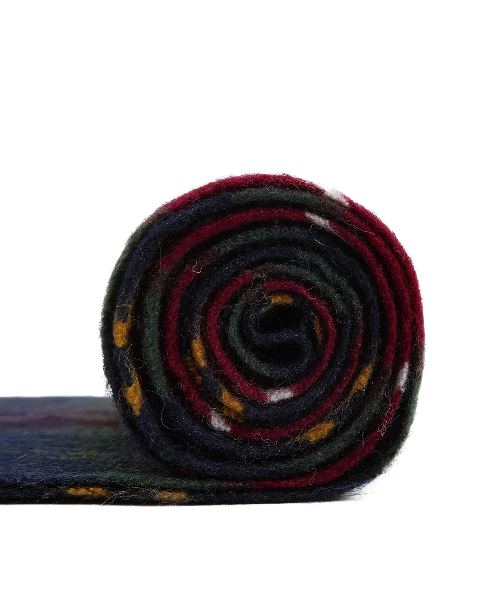 Wool Cashmere Tartan Scarf - Winterberry Tartan - Image 4