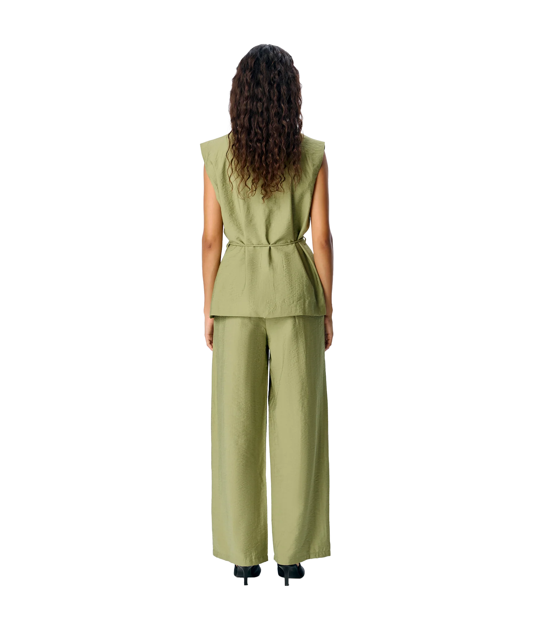 Yui Hw Wide Pants - Green - Image 4