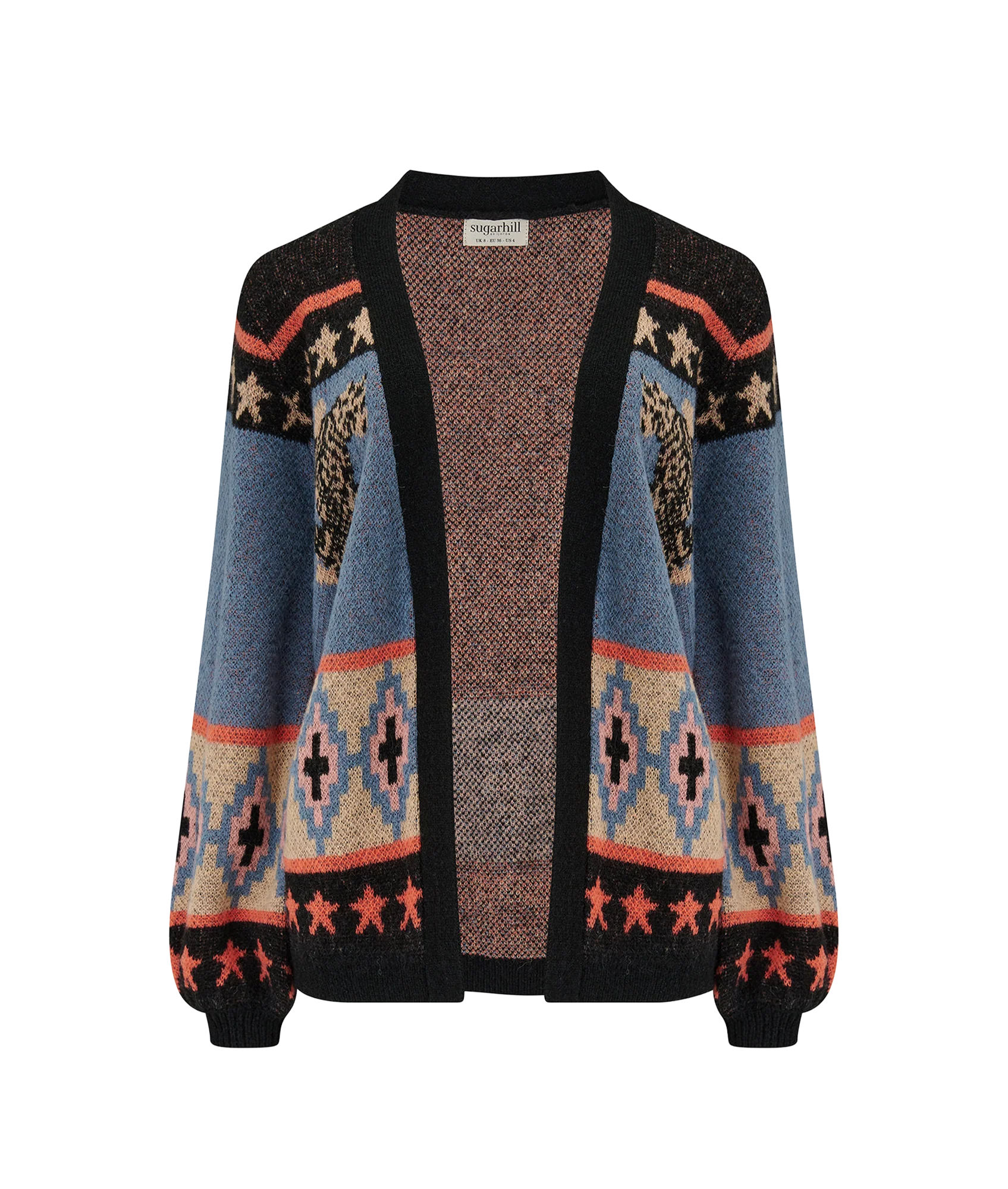 Yvette Cardigan - Multi/Climbing Tigers