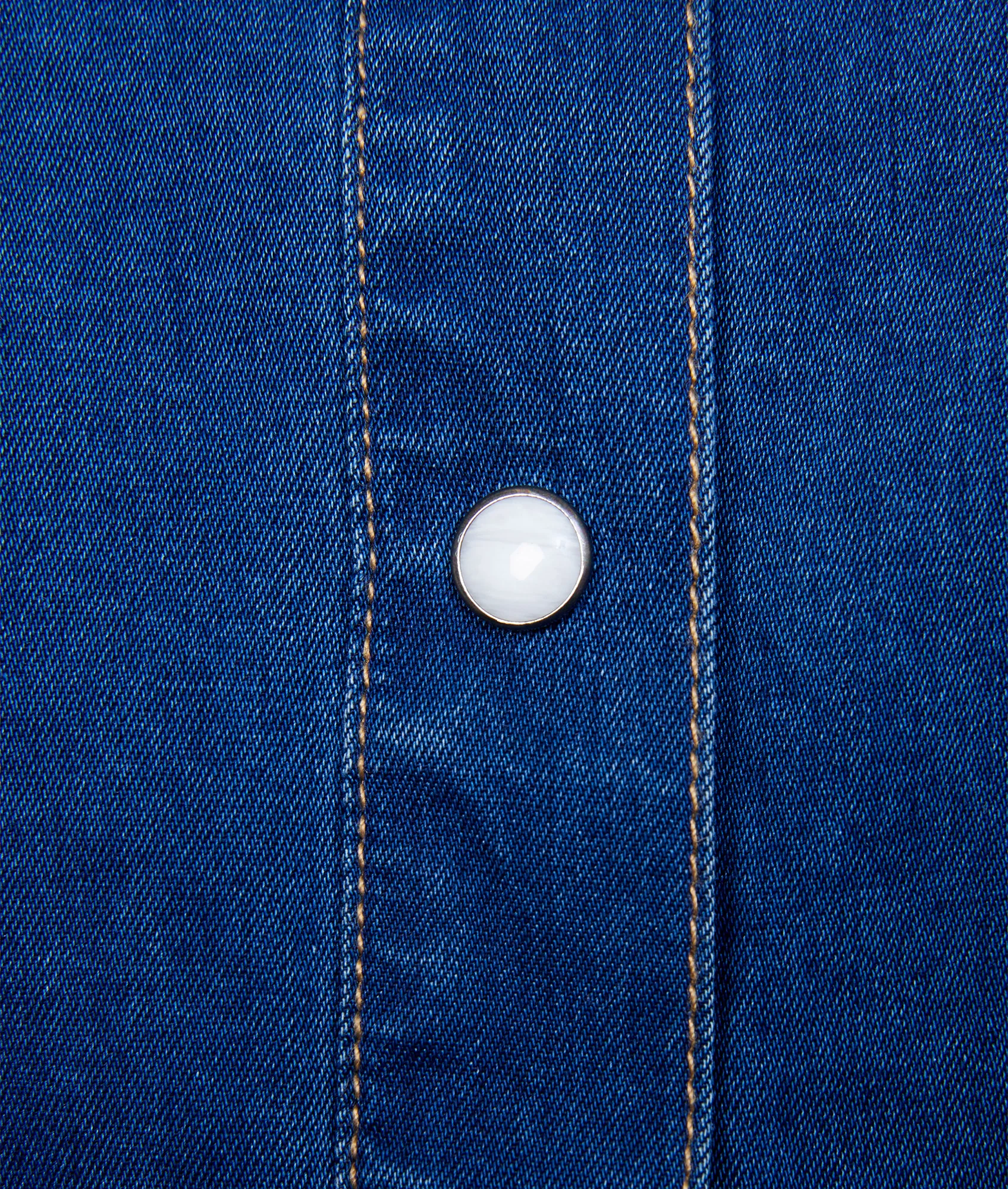 Zaves Chambray Slv Shirt - Blue - Image 4
