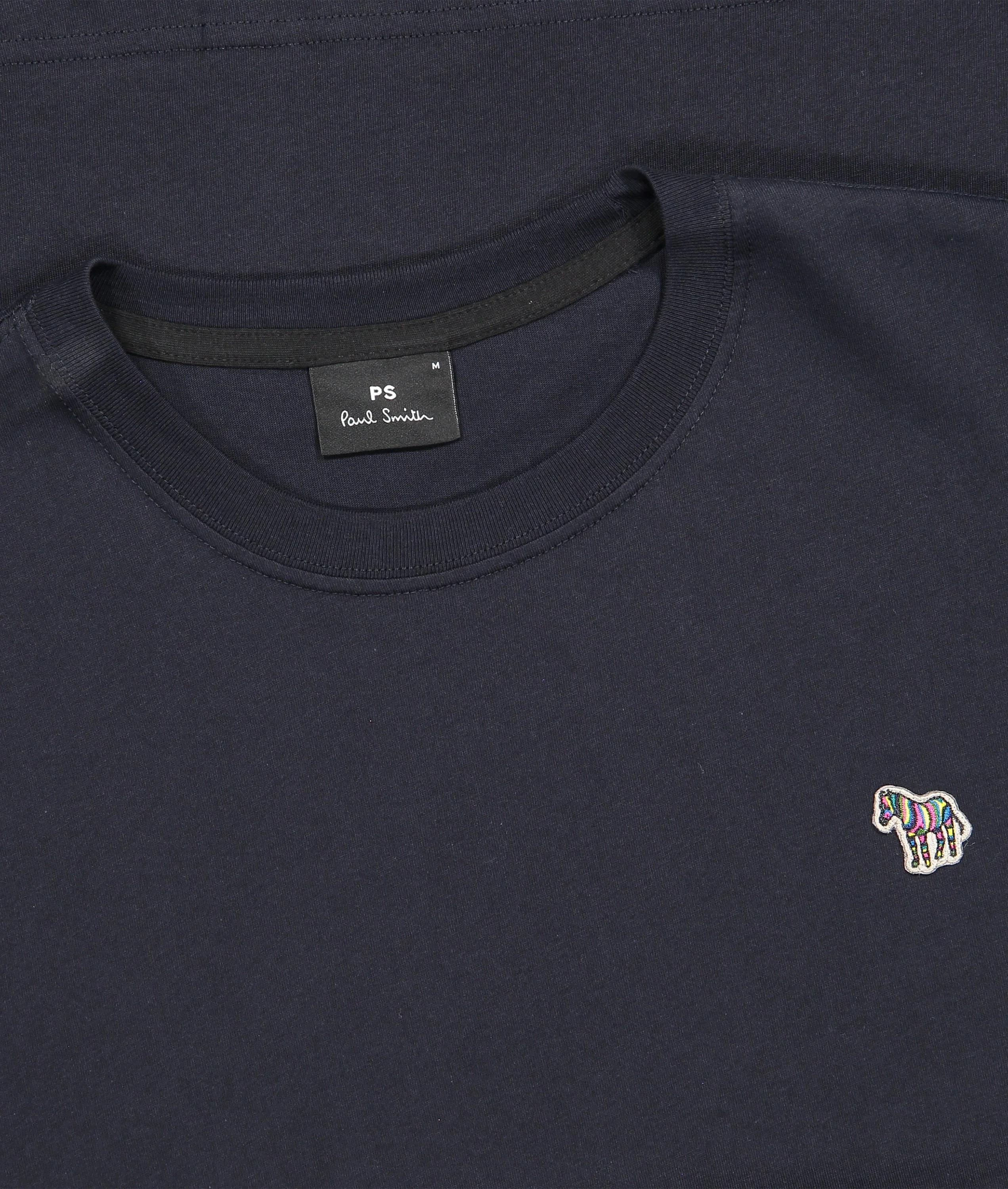 Cotton Zebra Logo T-Shirt - Navy - Image 3